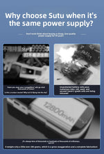Portable Car Jump Starter with Air Compressor and USB Charger